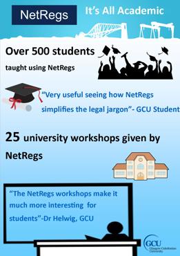Glasgow Caledonian NetRegs Academic Infographic